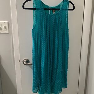Sleeveless, turquoise and blue, summer/spring dress size 8.